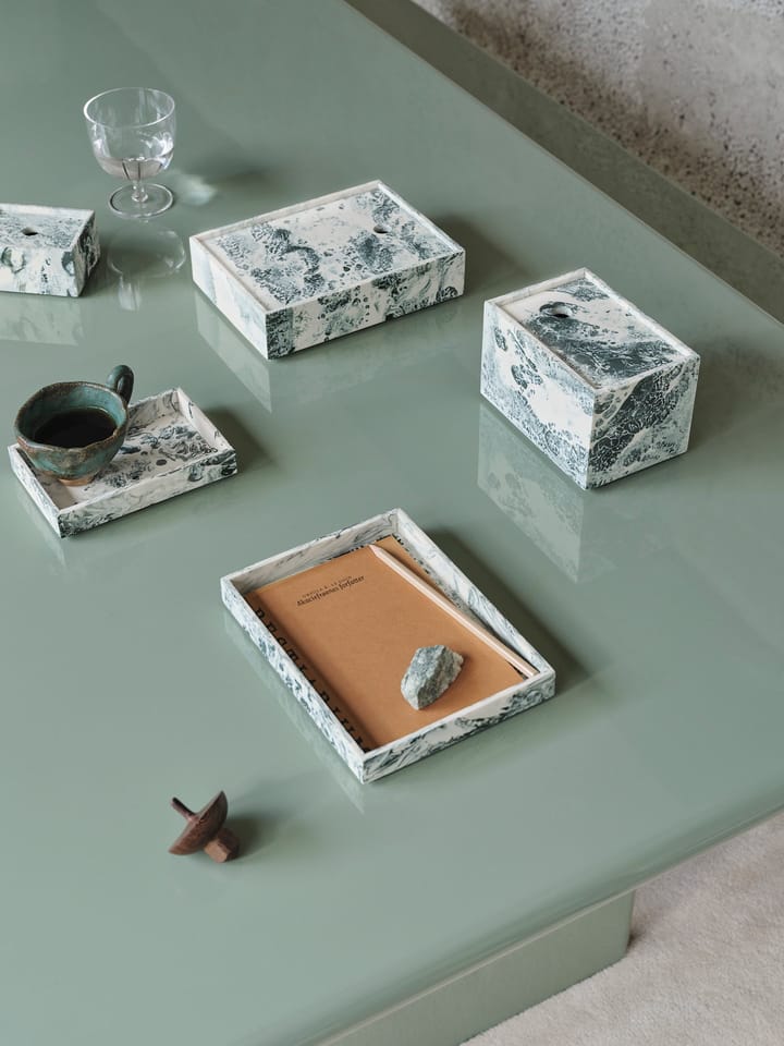 Caixa de armazenamento Mist 10x15 cm, Emerald-off white Ferm Living