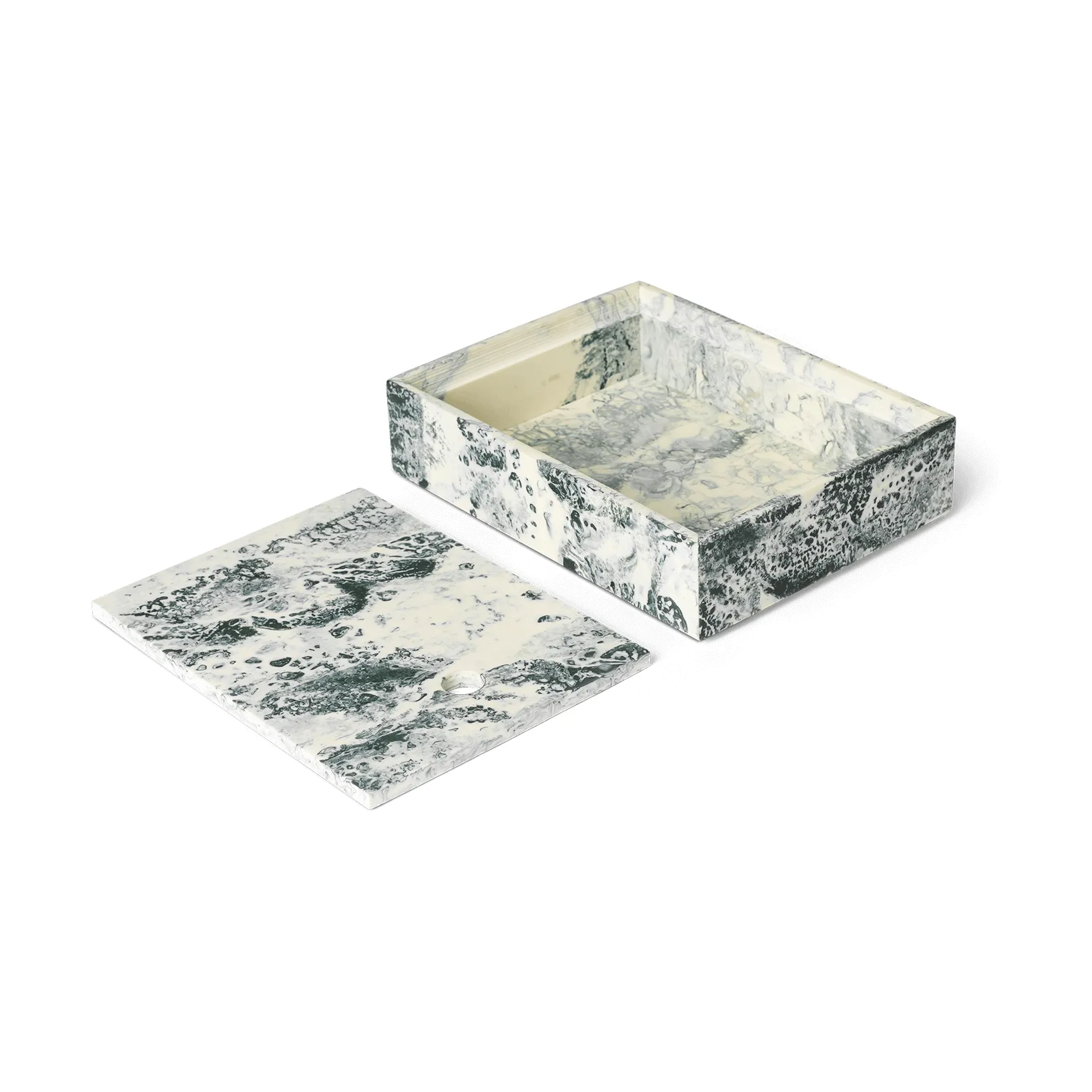Caixa de armazenamento Mist 15x20 cm, Emerald-off white Ferm Living