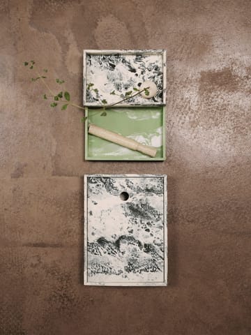 Caixa de armazenamento Mist 15x20 cm - Emerald-off white - Ferm Living