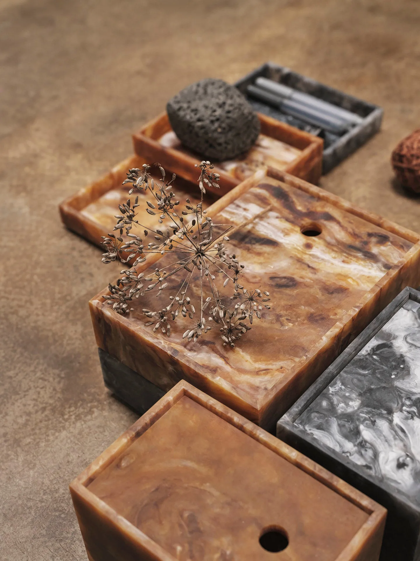 Caixa de armazenamento Mist 15x20 cm, Sugar kelp Ferm Living