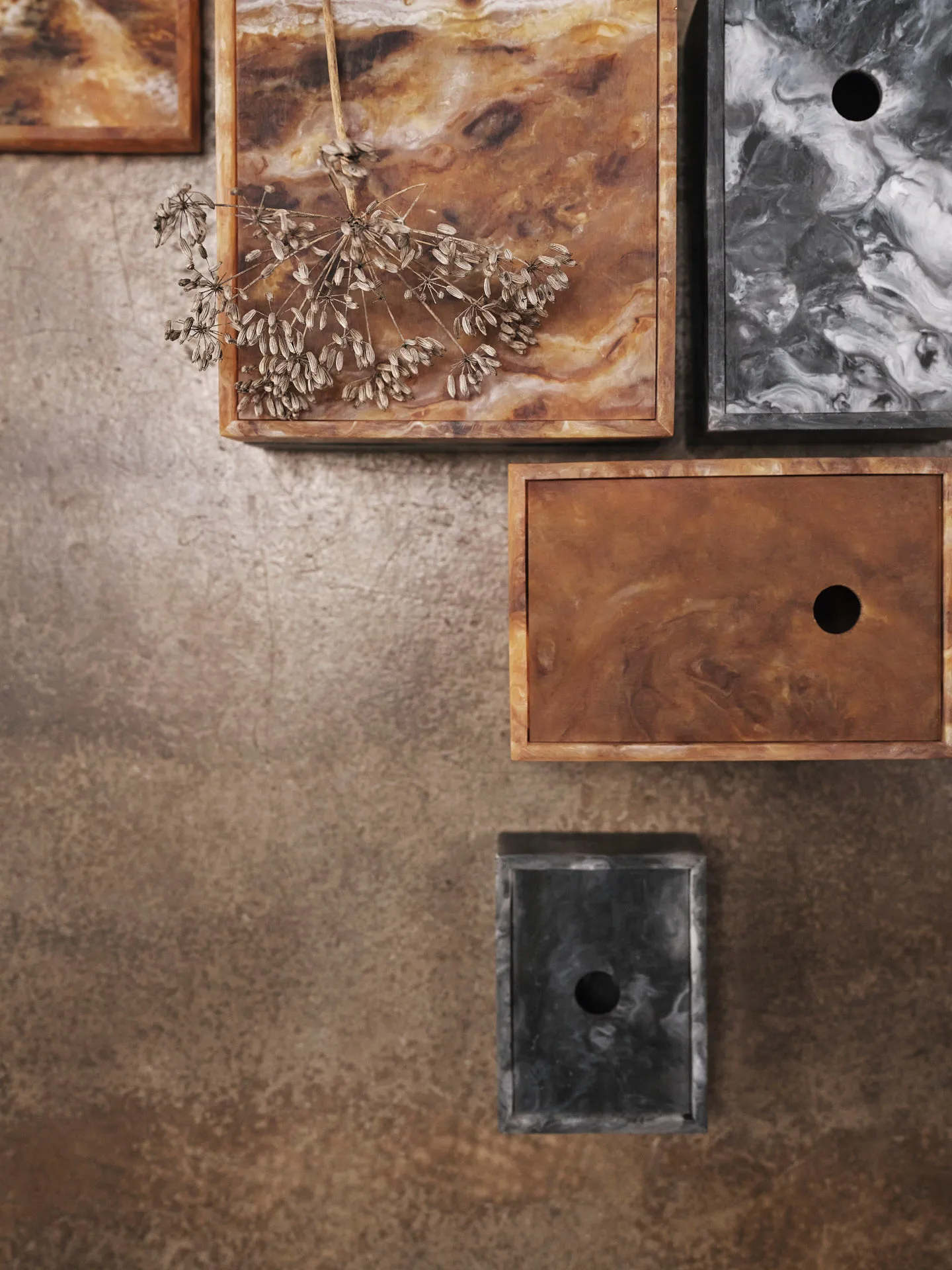 Caixa de armazenamento Mist 7,5x10 cm, Charcoal Ferm Living