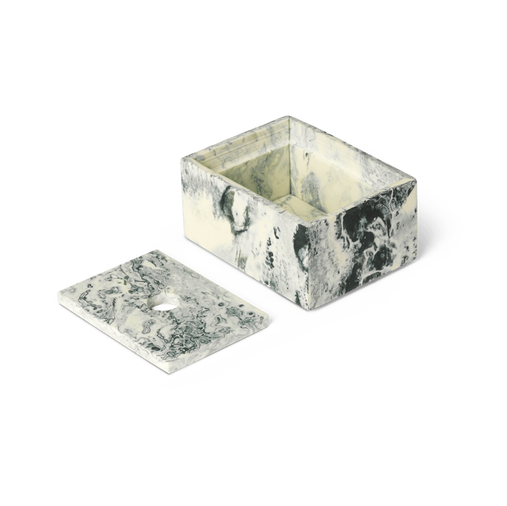 Caixa de armazenamento Mist 7,5x10 cm, Emerald-off white Ferm Living