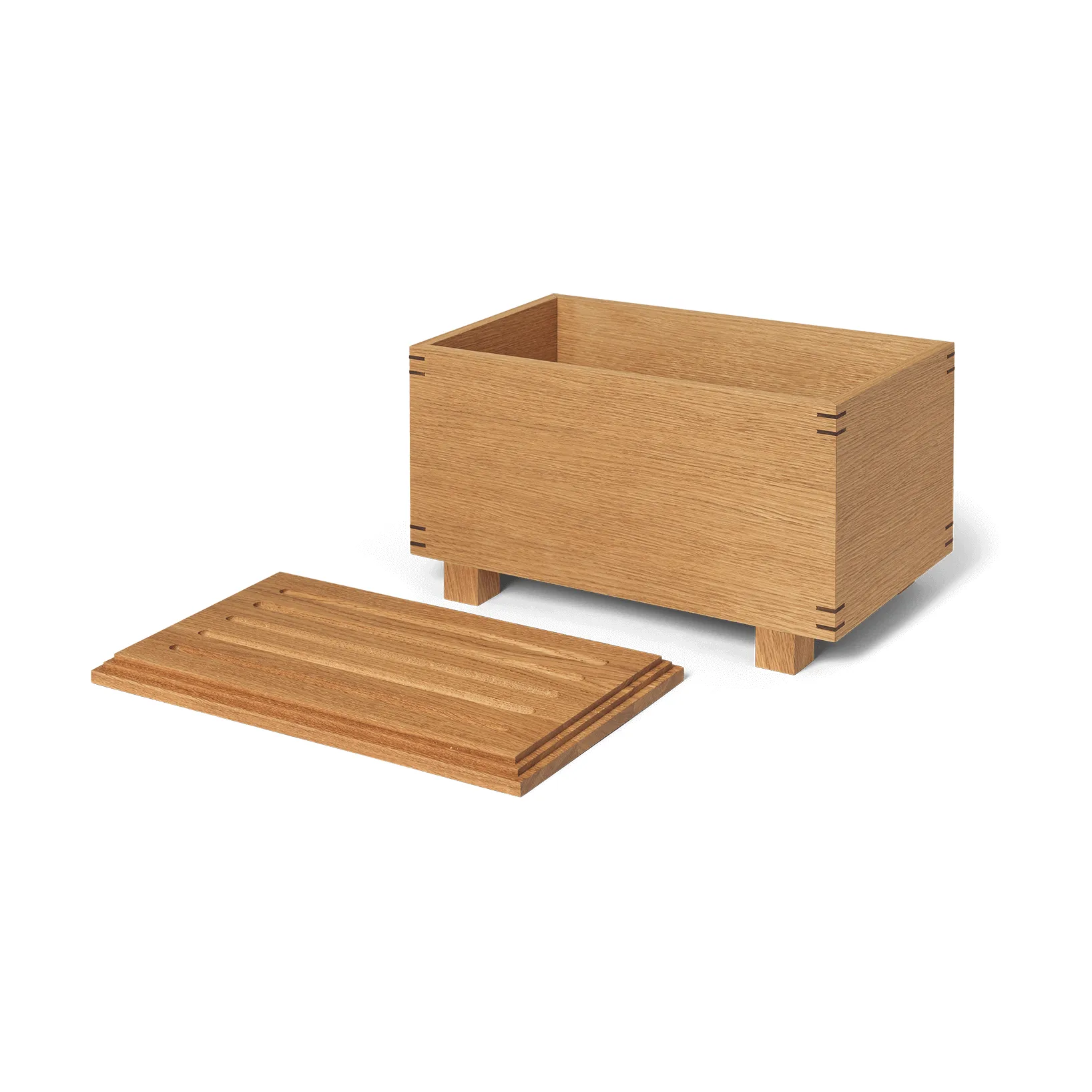Caixa de madeira Bon 19x35 cm, Oiled oak Ferm Living