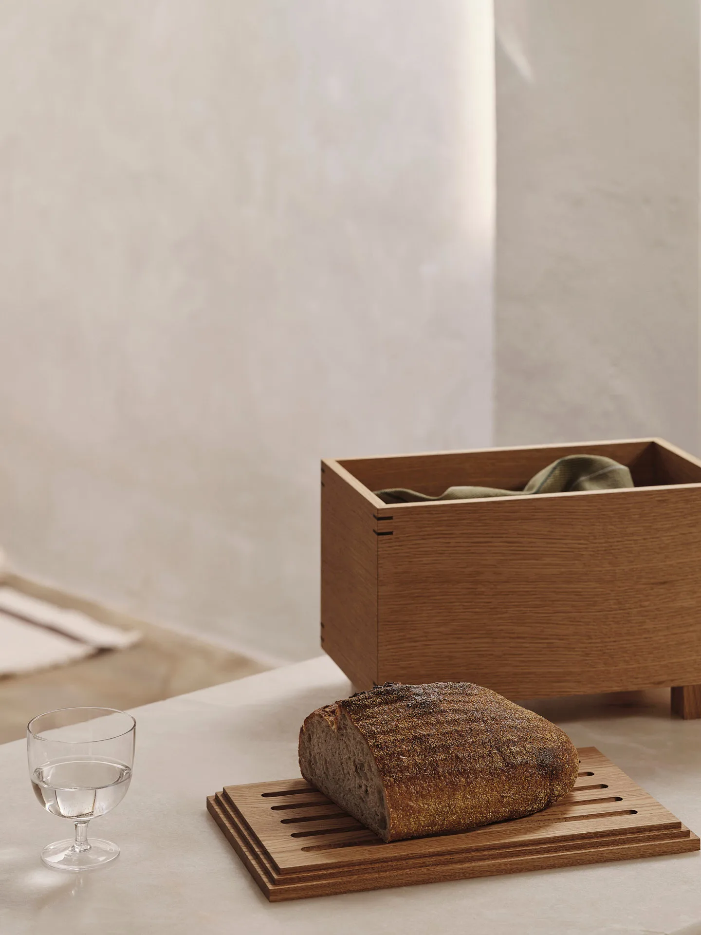 Caixa de madeira Bon 19x35 cm, Oiled oak Ferm Living