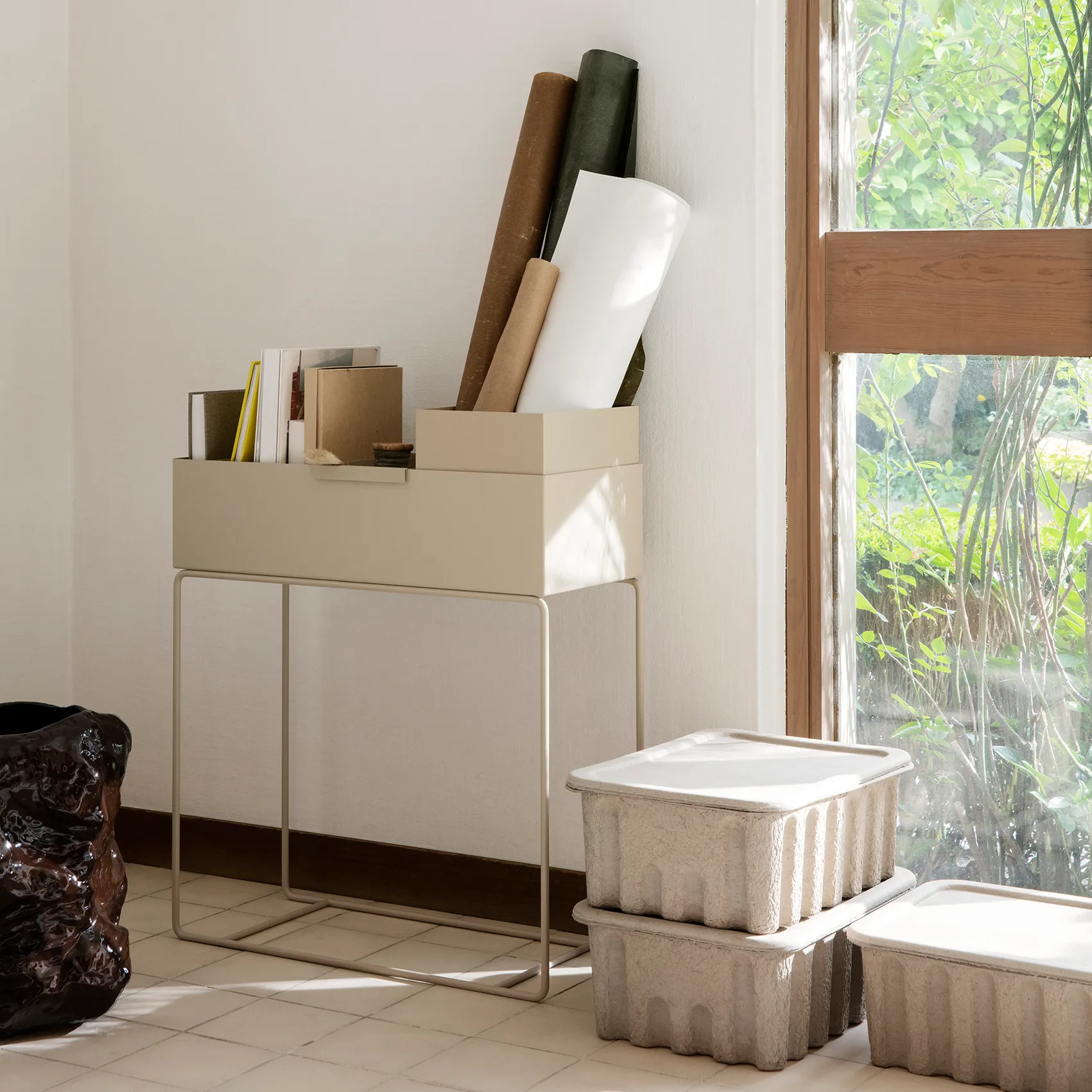 Caixa de papel grande Ferm 2 un., brown Ferm Living