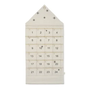 Calendário de Natal Star em forma de casa 100 cm - Sand - Ferm Living