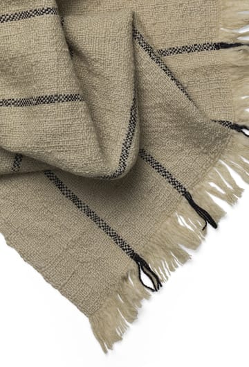 Calm manta de lã 120x180 cm - Camel/Preto - Ferm Living
