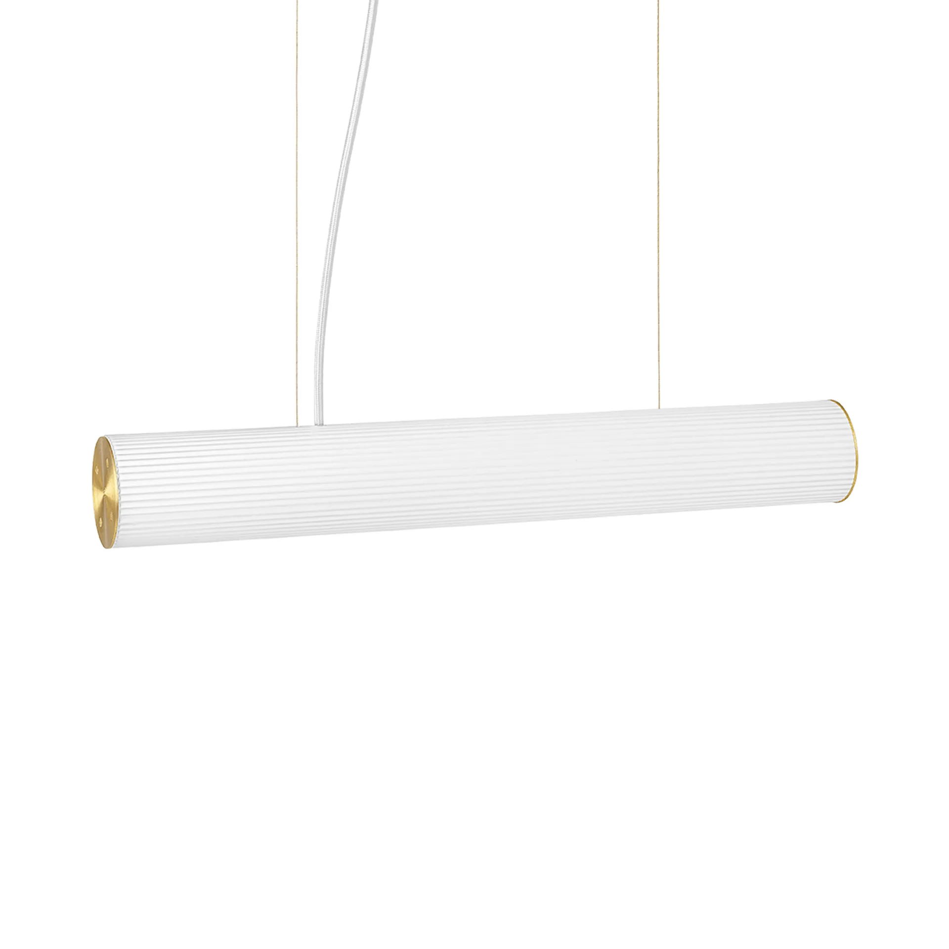 Candeeiro suspenso Vuelta 60 cm, Branco-latão Ferm Living