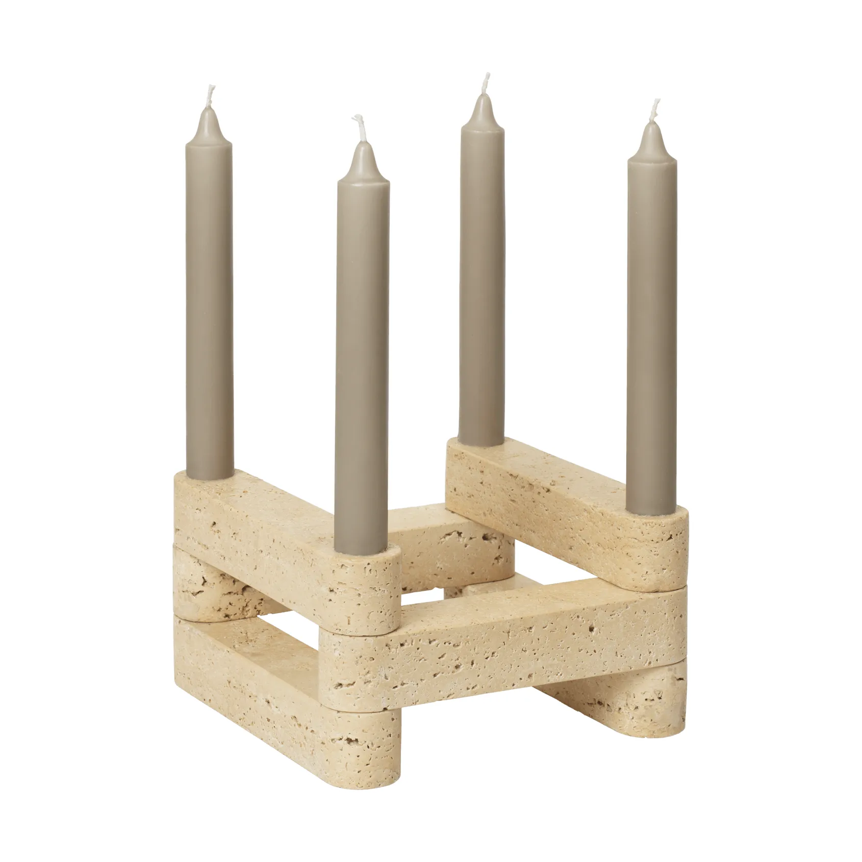 Candelabro Newel modul conjunto de 6
, Travertine Ferm Living