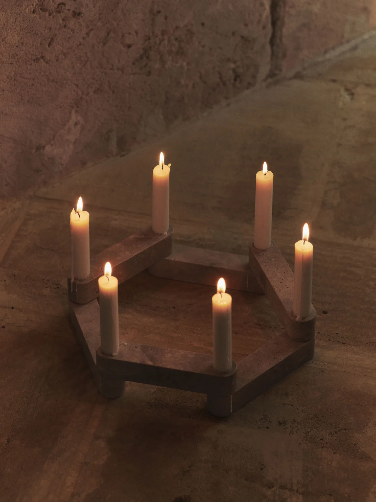 Candelabro Newel modul conjunto de 6
, Travertine Ferm Living