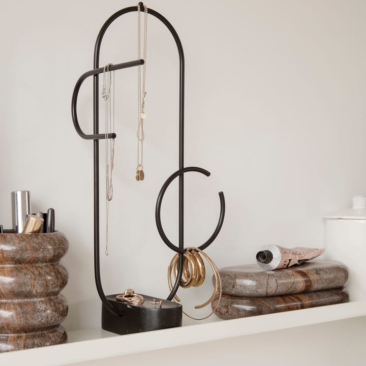 Caneca de escova de dentes Bendum, brown marble Ferm Living