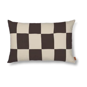Capa de almofada Fold patchwork 40x60 cm - Coffee-undyed - Ferm Living