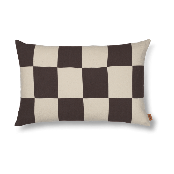 Capa de almofada Fold patchwork 40x60 cm - Coffee-undyed - Ferm Living