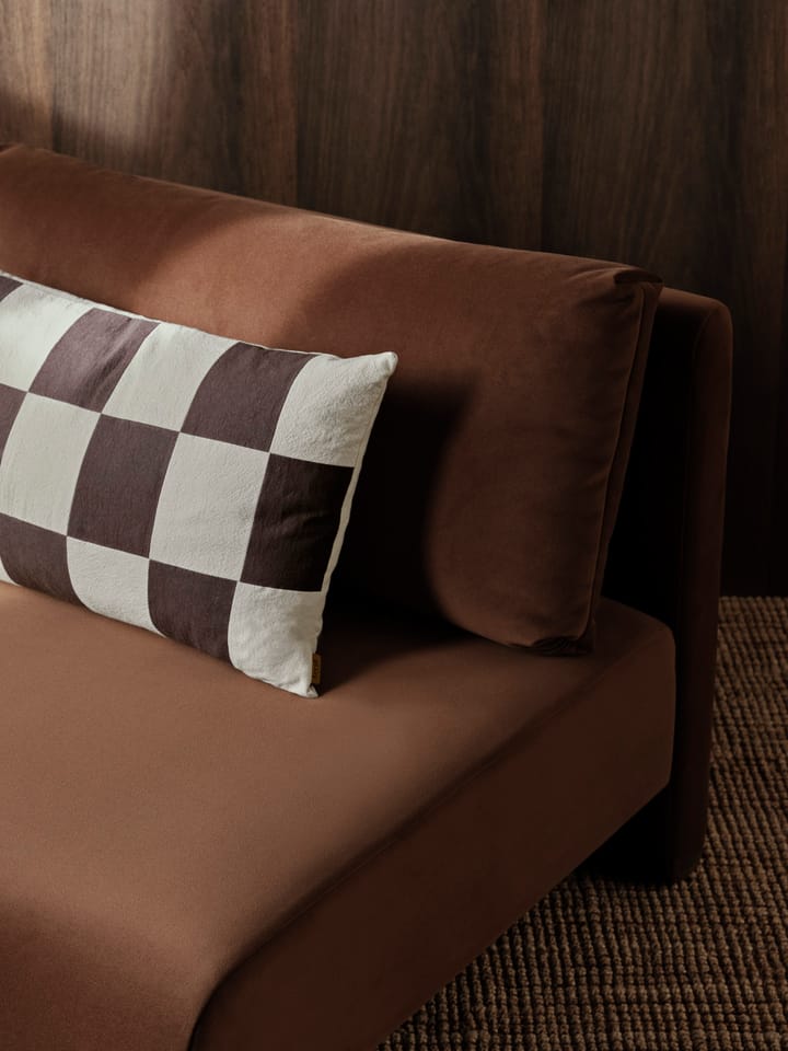 Capa de almofada Fold patchwork 40x60 cm, Coffee-undyed Ferm Living