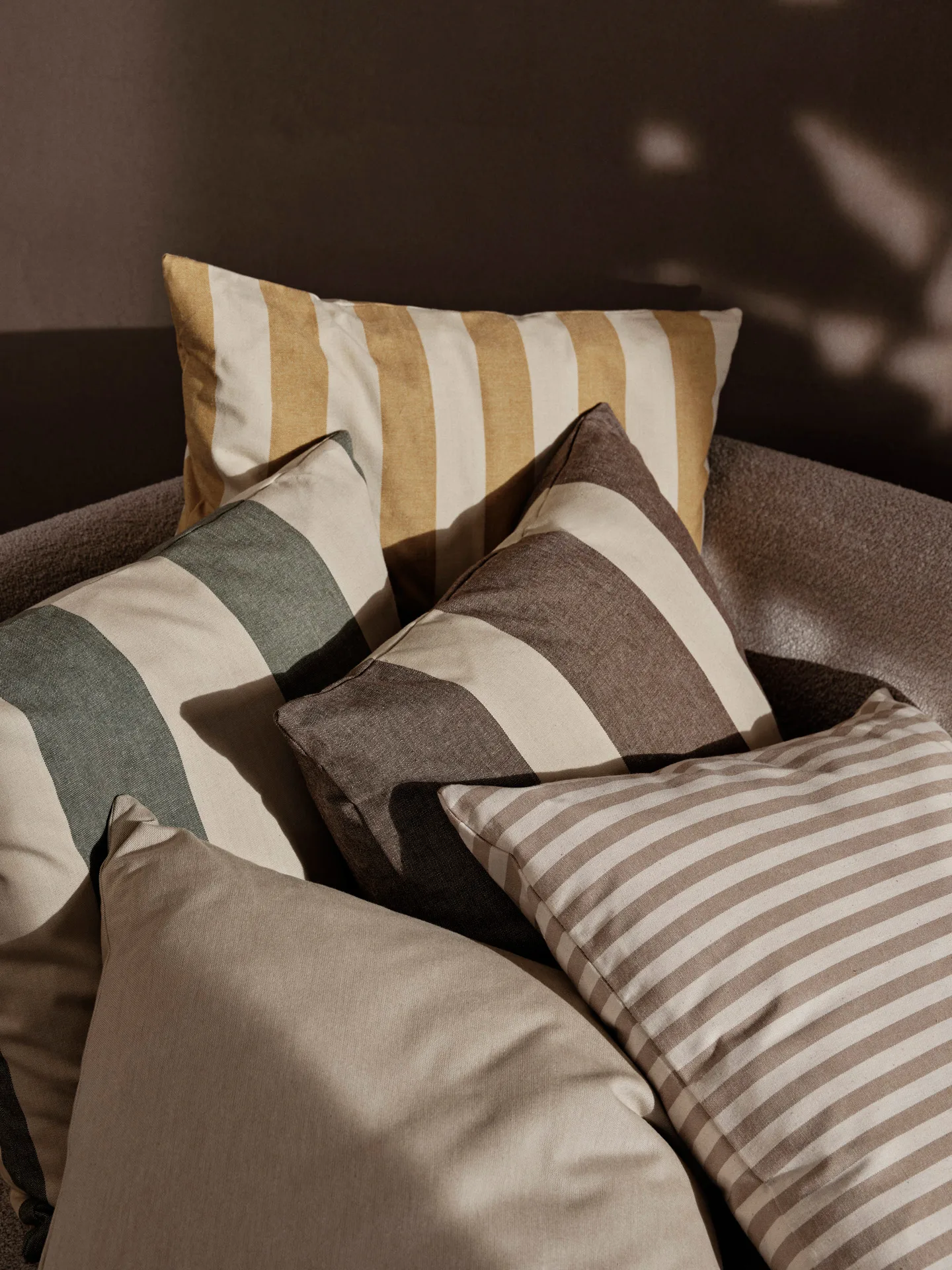 Capa de almofada Strand outdoor 50x50 cm, Warm yellow-parchment Ferm Living