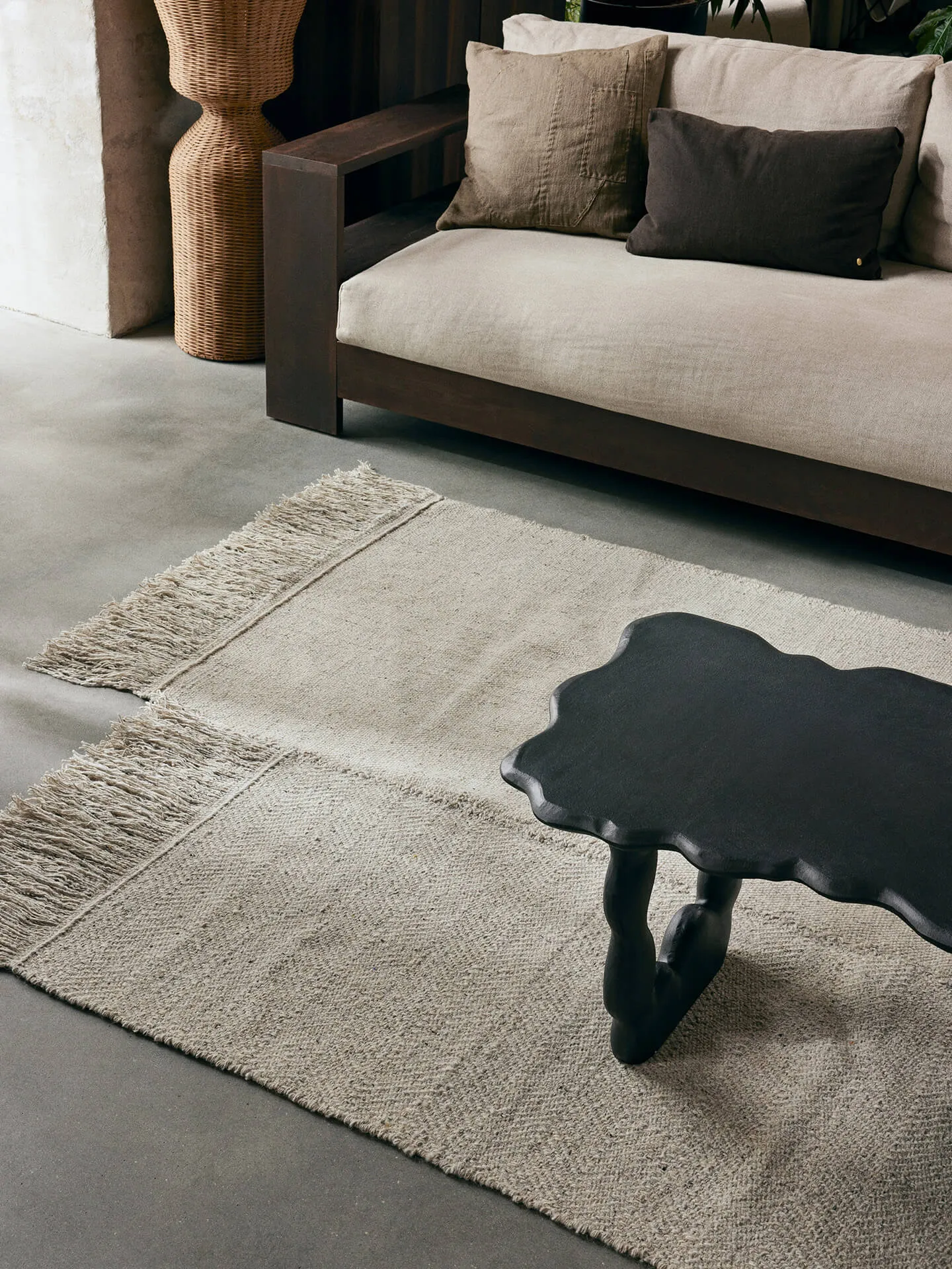 Carpete de lã Alter, Natural, 160x270 cm Ferm Living