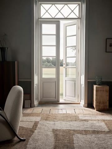 Carpete de lã Piece - Off-white-Toffee, 200x300 cm - Ferm Living