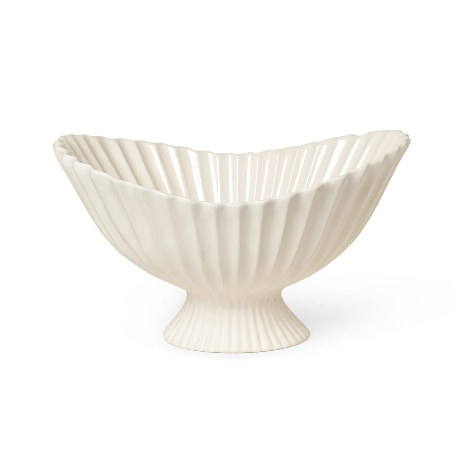 Centro de mesa Fountain 25x37 cm, Off white Ferm Living
