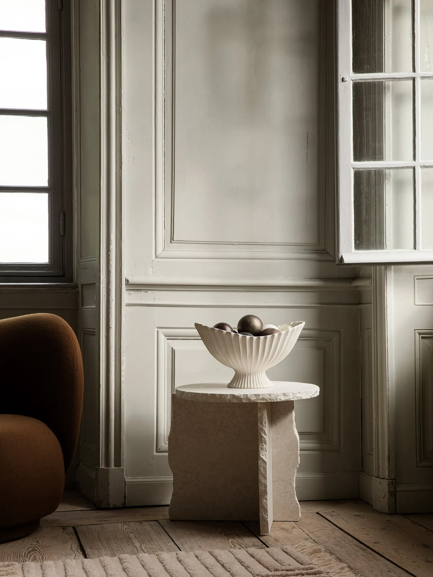 Centro de mesa Fountain 41x30,5x24 cm, Off white Ferm Living