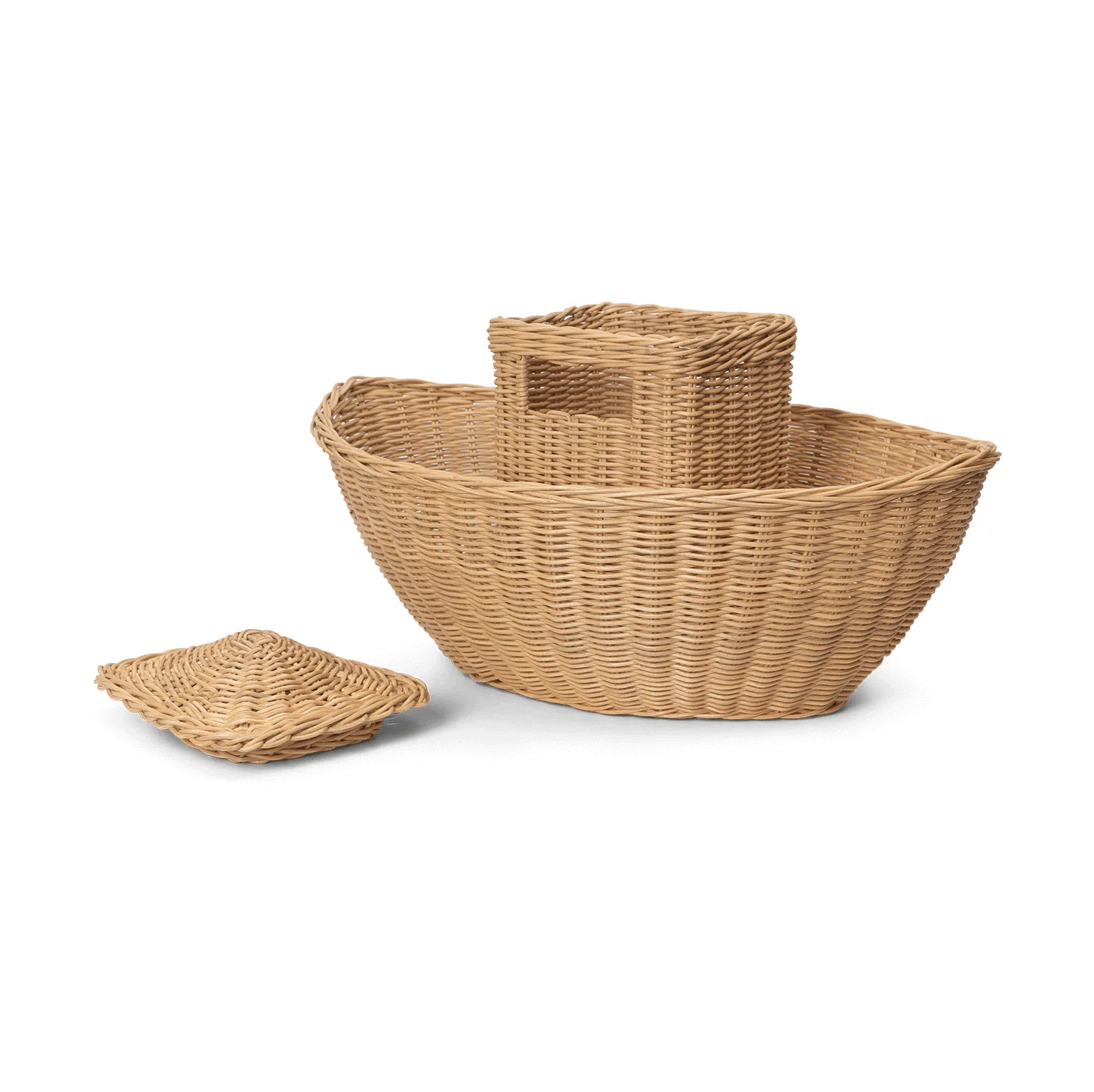 Cesta de armazenamento de vime Ark, Natural Ferm Living
