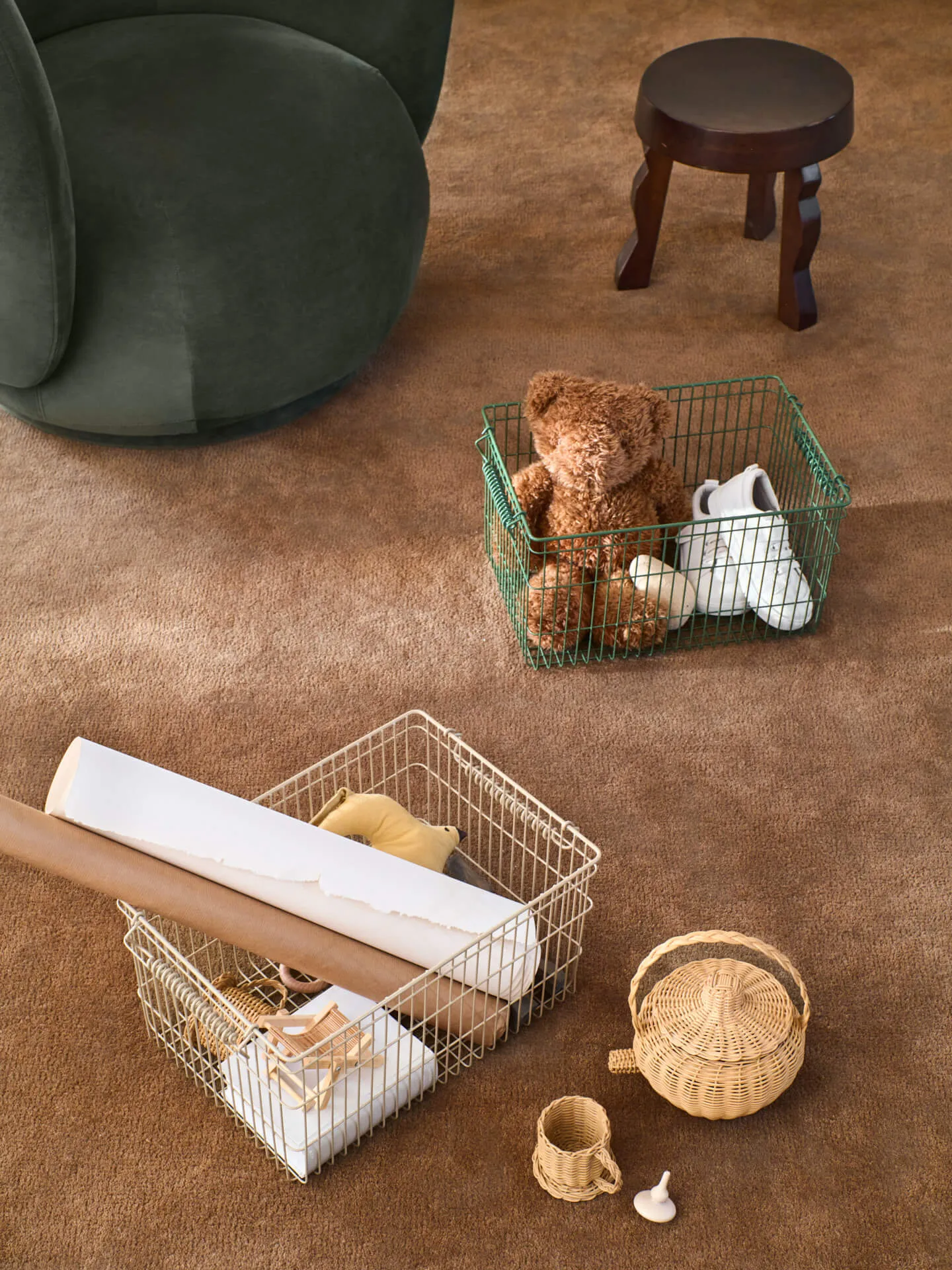 Cesto Cala empilhável 2 un., Cashmere Ferm Living