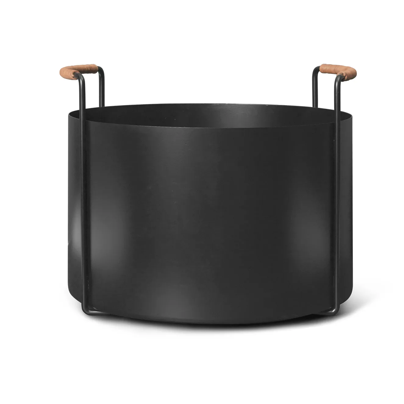 Cesto de madeira Port, 42x40x32,4 cm, Black Ferm Living