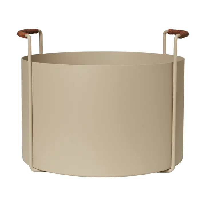 Cesto de madeira Port, 42x40x32,4 cm - Cashmere - Ferm Living