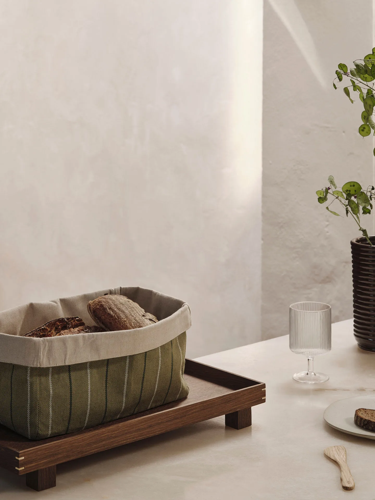 Cesto do pão Ito Kitchen Basket 19x30 cm, Natural-seaweed Ferm Living