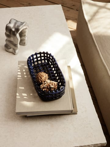Cesto oval Ceramic 15x30 cm - Azul - Ferm Living