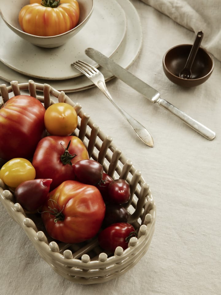 Cesto oval Ceramic 15x30 cm, Cashmere Ferm Living