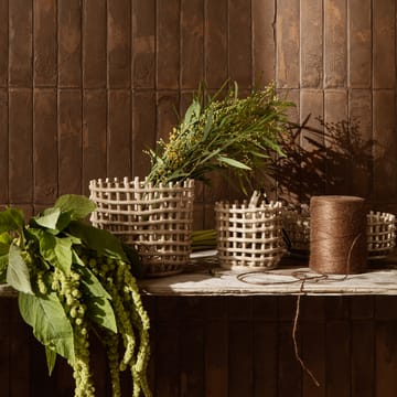Cesto trançado Ceramic Ø16 cm - cashmere - Ferm Living