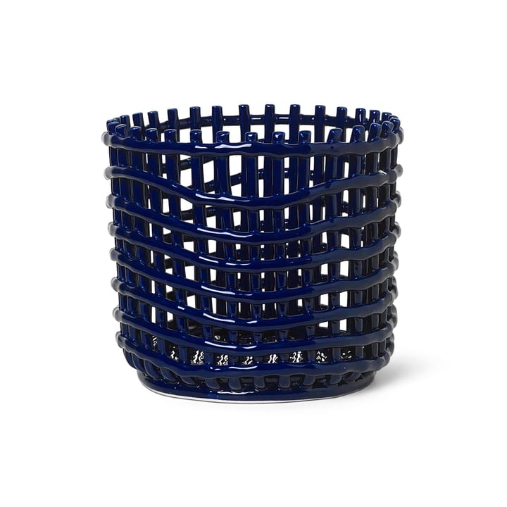 Cesto trançado Ceramic Ø23.5 cm - azul - Ferm Living
