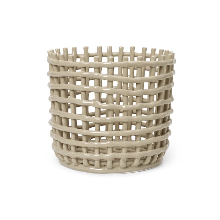 Cesto trançado Ceramic Ø23.5 cm - cashmere - Ferm Living