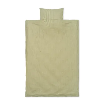 Check jogo de cama 140x200 cm - Lemon-olive - Ferm Living