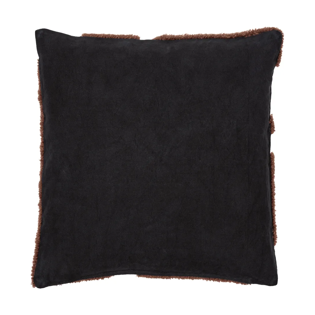 Cilla almofada tufada, Black-chocolate preto 50x50 cm Ferm Living
