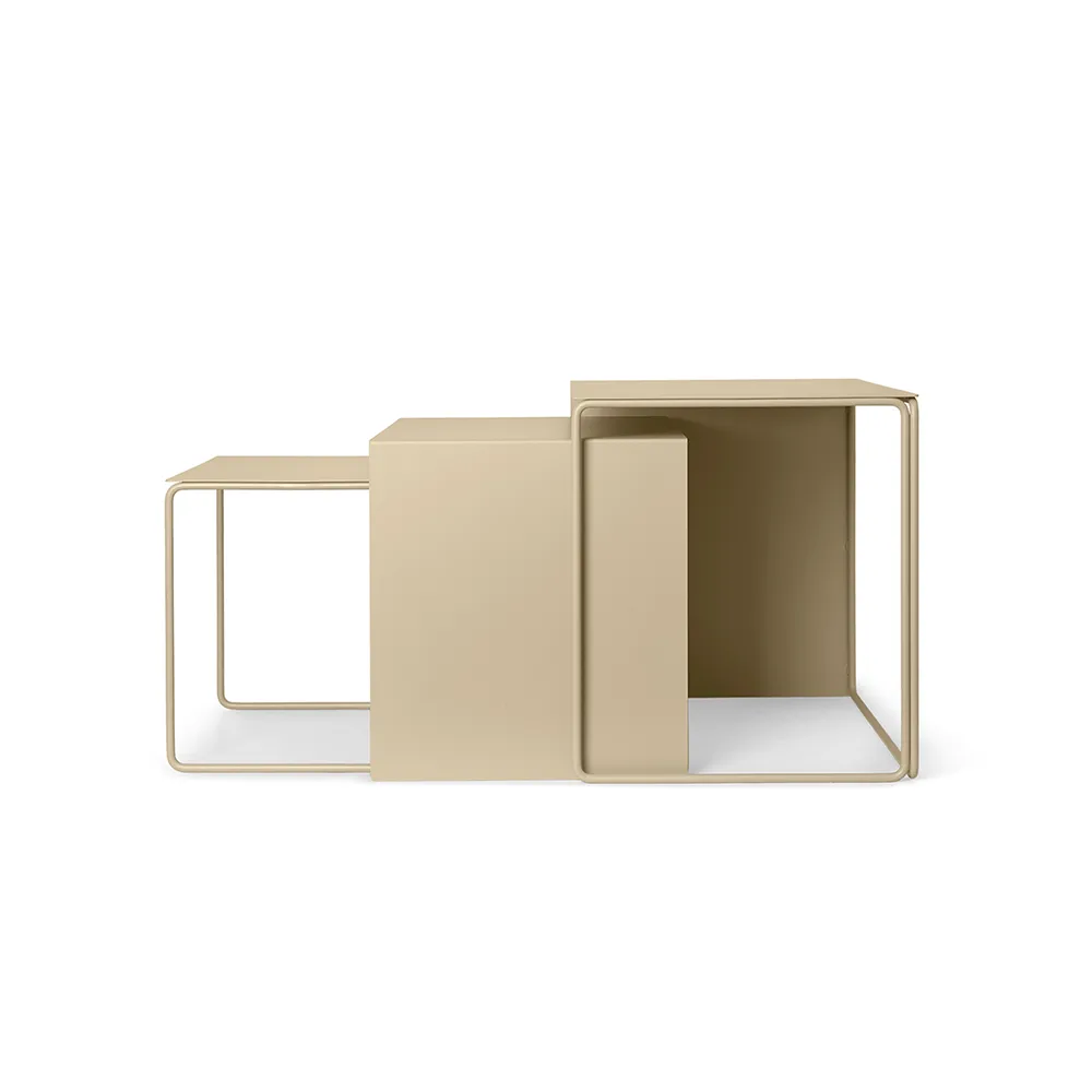 Cluster conjunto de mesa de centro, Cashmere, 3-peças Ferm Living