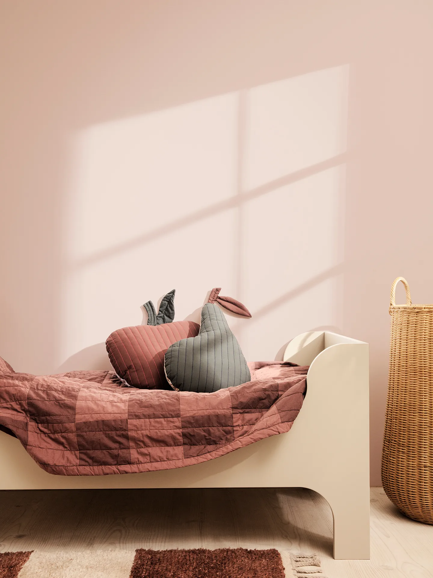 Colcha Duo 90x187 cm, Red Brown Tonal Ferm Living