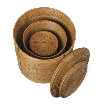 Column conjunto de armazenamento 3 peças - Natural Manchado - Ferm Living