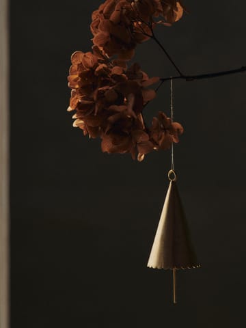 Cone bell pendente decorativo 2 unidades - Latão - Ferm Living