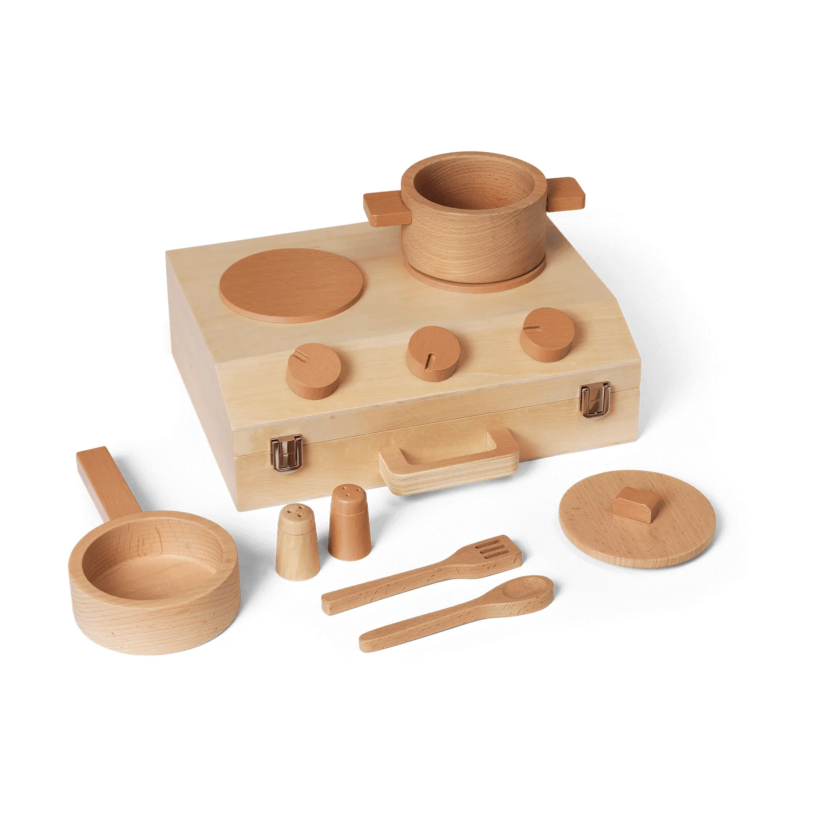 Conjunto de cozinha Toro Suitcase Kitchen para crianças, Natural Ferm Living