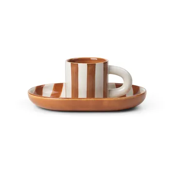 Conjunto de jantar para crianças Milu 2 un.  - Terracotta - Ferm Living