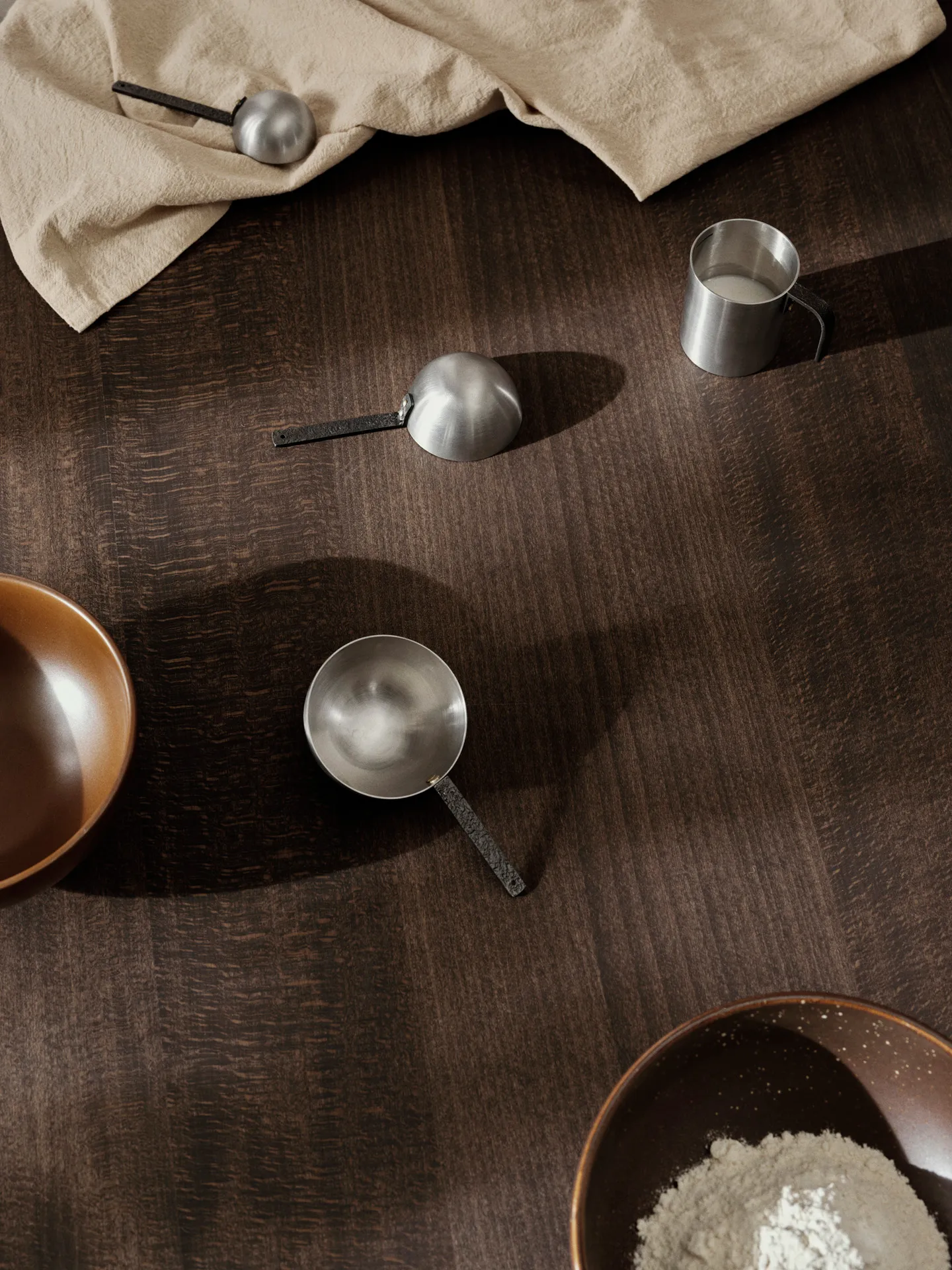 Conjunto de medição Obra Measuring Spoons 3 peças, Stainless Steel Ferm Living