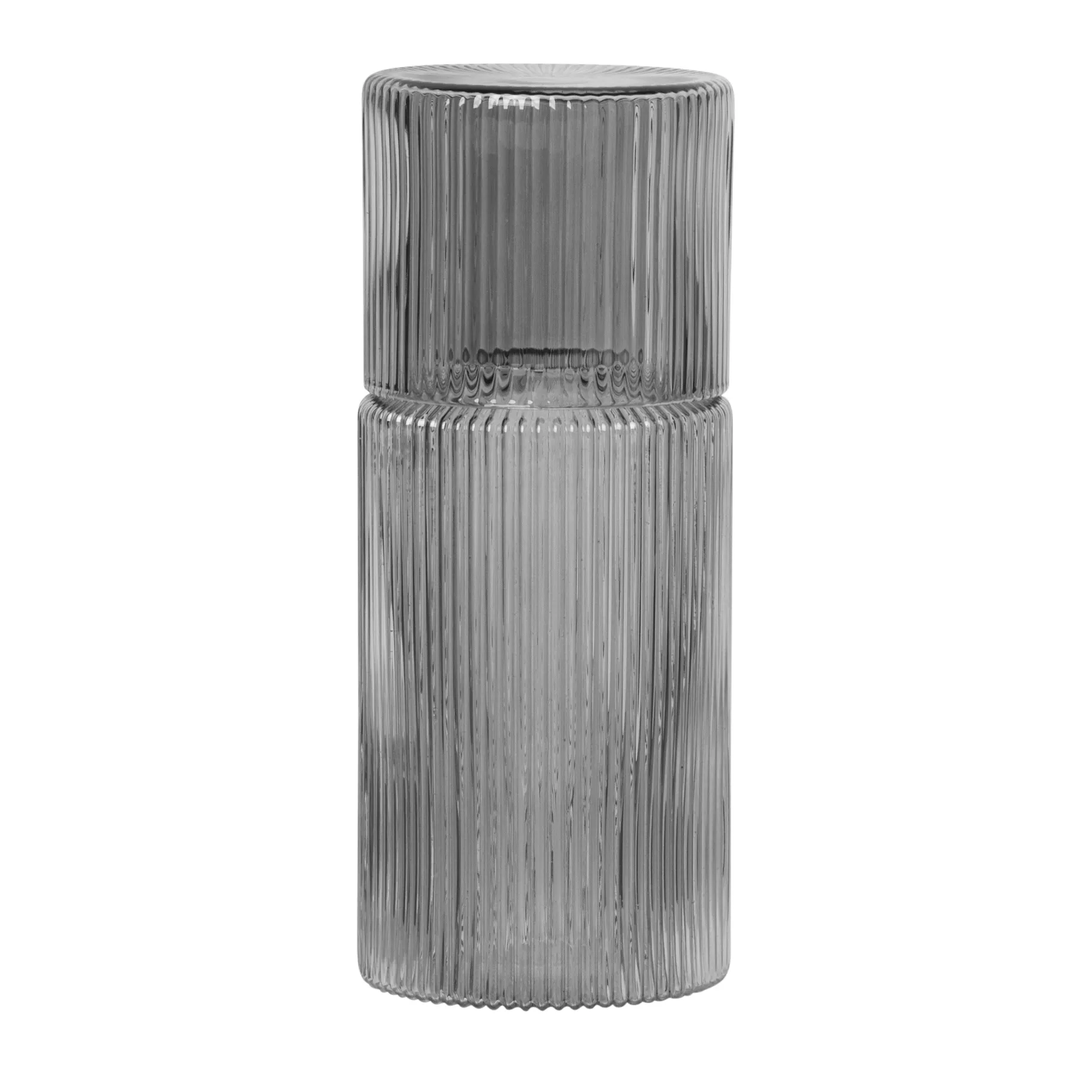 Conjunto de pequenas garrafas Ripple, smoked grey Ferm Living