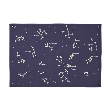 Constellation mapa de tecidos - Azul escuro, 70x100 cm - Ferm Living