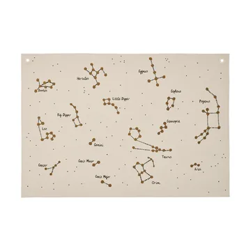 Constellation mapa de tecidos - Não tingido, 70x100 cm - Ferm Living