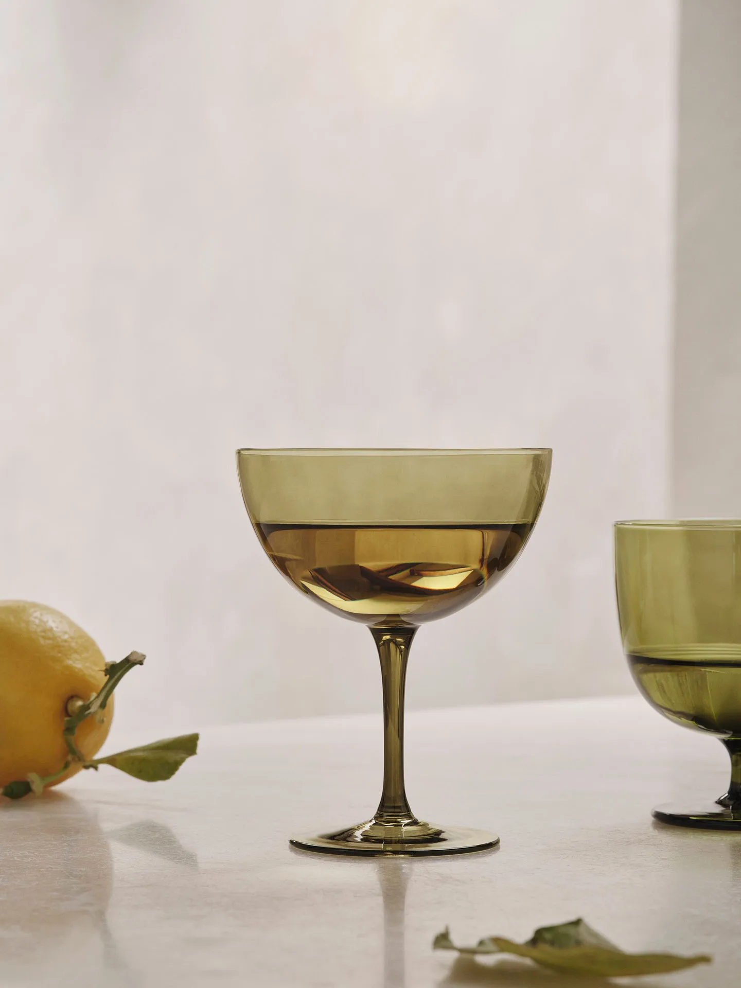 Copo de cocktail Host 24 cl 2 un., Moss green Ferm Living