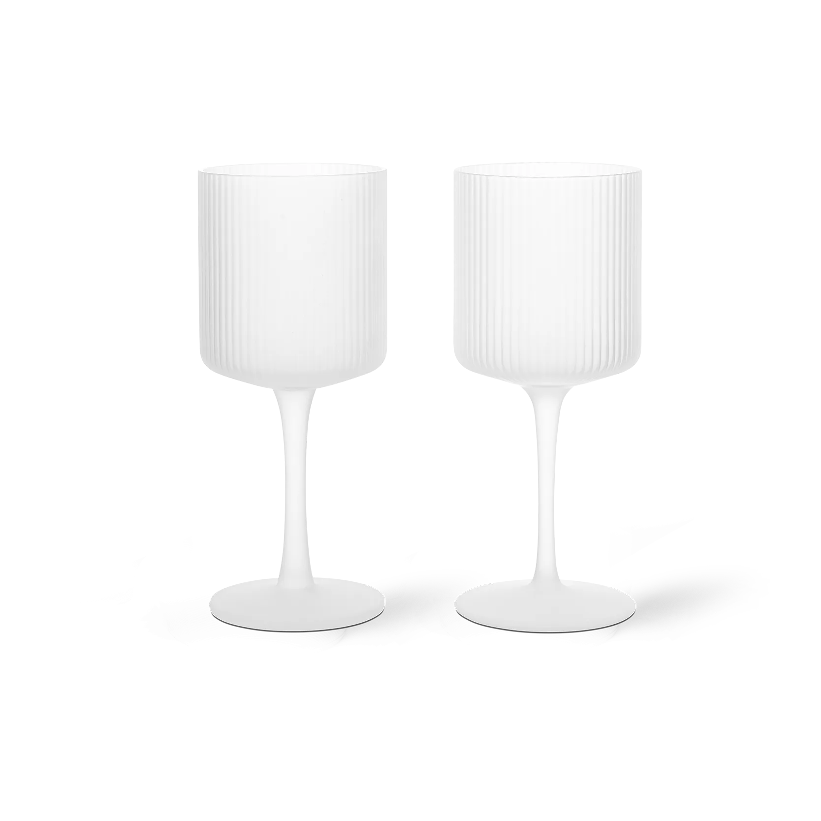 Copo de vinho branco Ripple 26 cl 2 un., Frosted Ferm Living