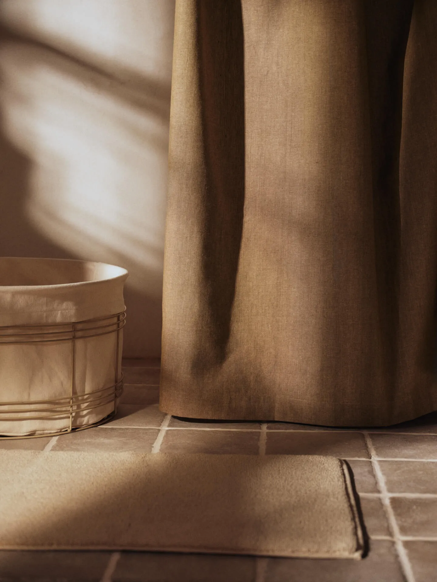 Cortina de chuveiro Chambray, Olive Ferm Living