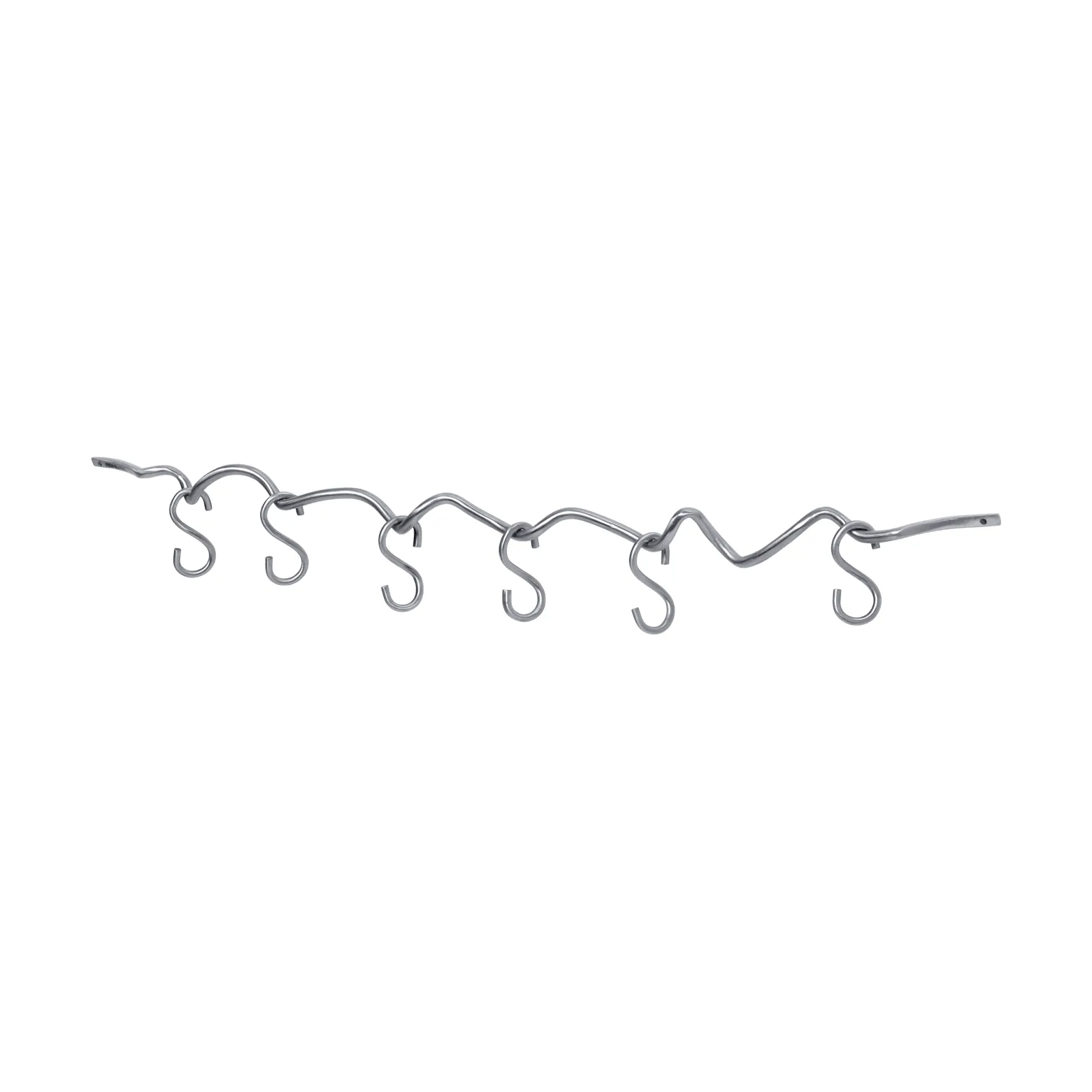 Curvature calha de parede com 6 ganchos, Aço inoxidável Ferm Living