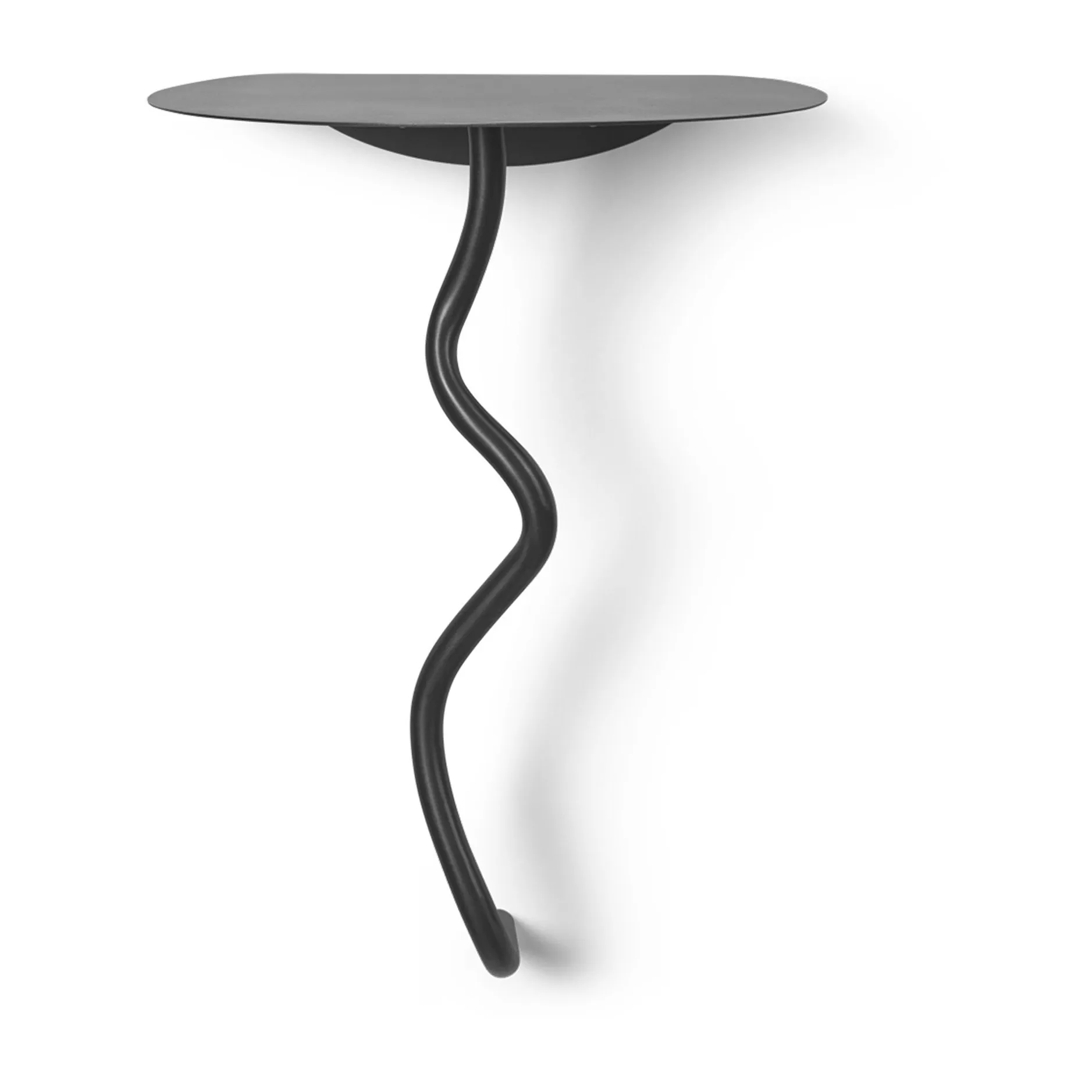 Curvature mesa mural, Preto Latão Ferm Living